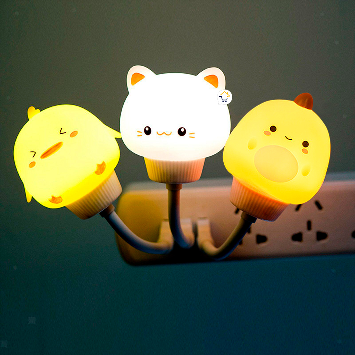 Luz De Noche LED USB Kawaii 7LAM Diseño